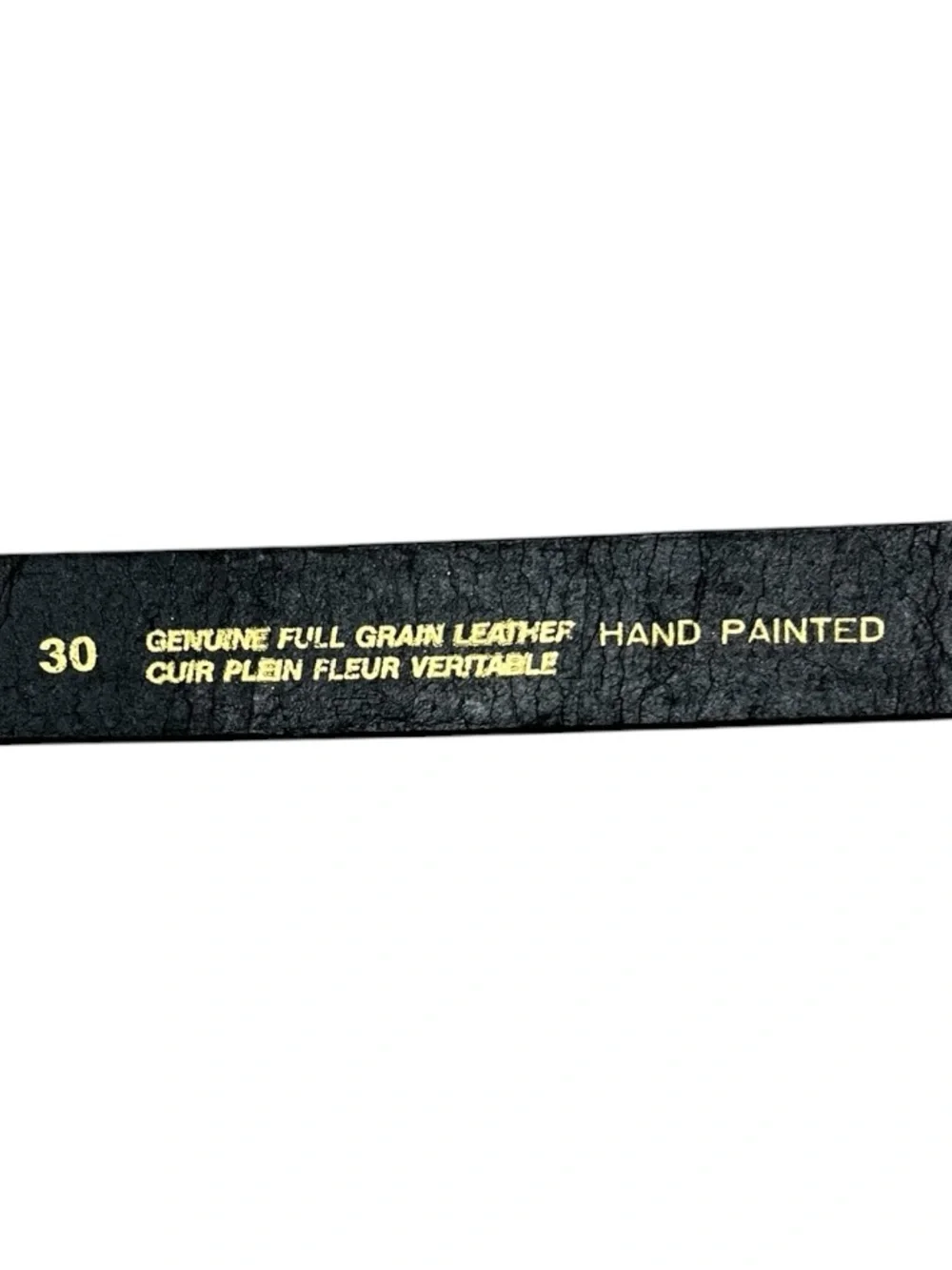 California Hand Painted Leather Belt